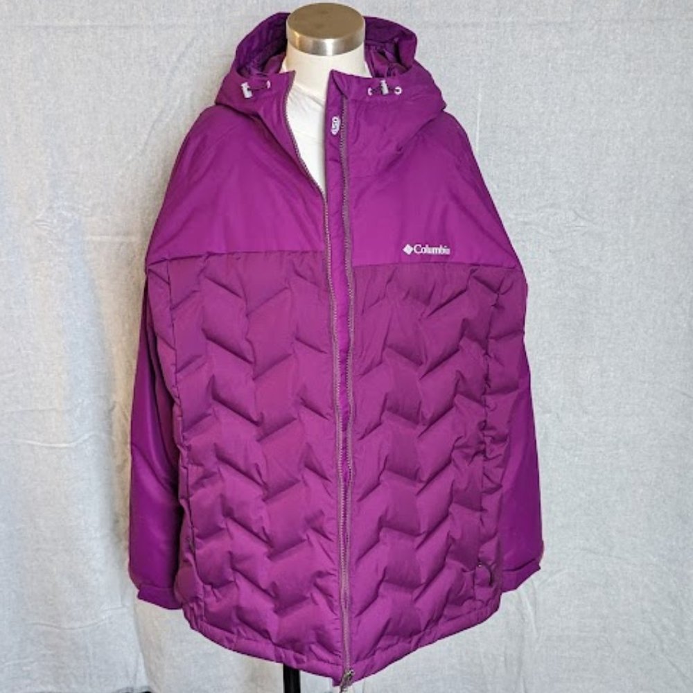 Columbia Women's Grand Trek Down Jacket - Plum Size 1X